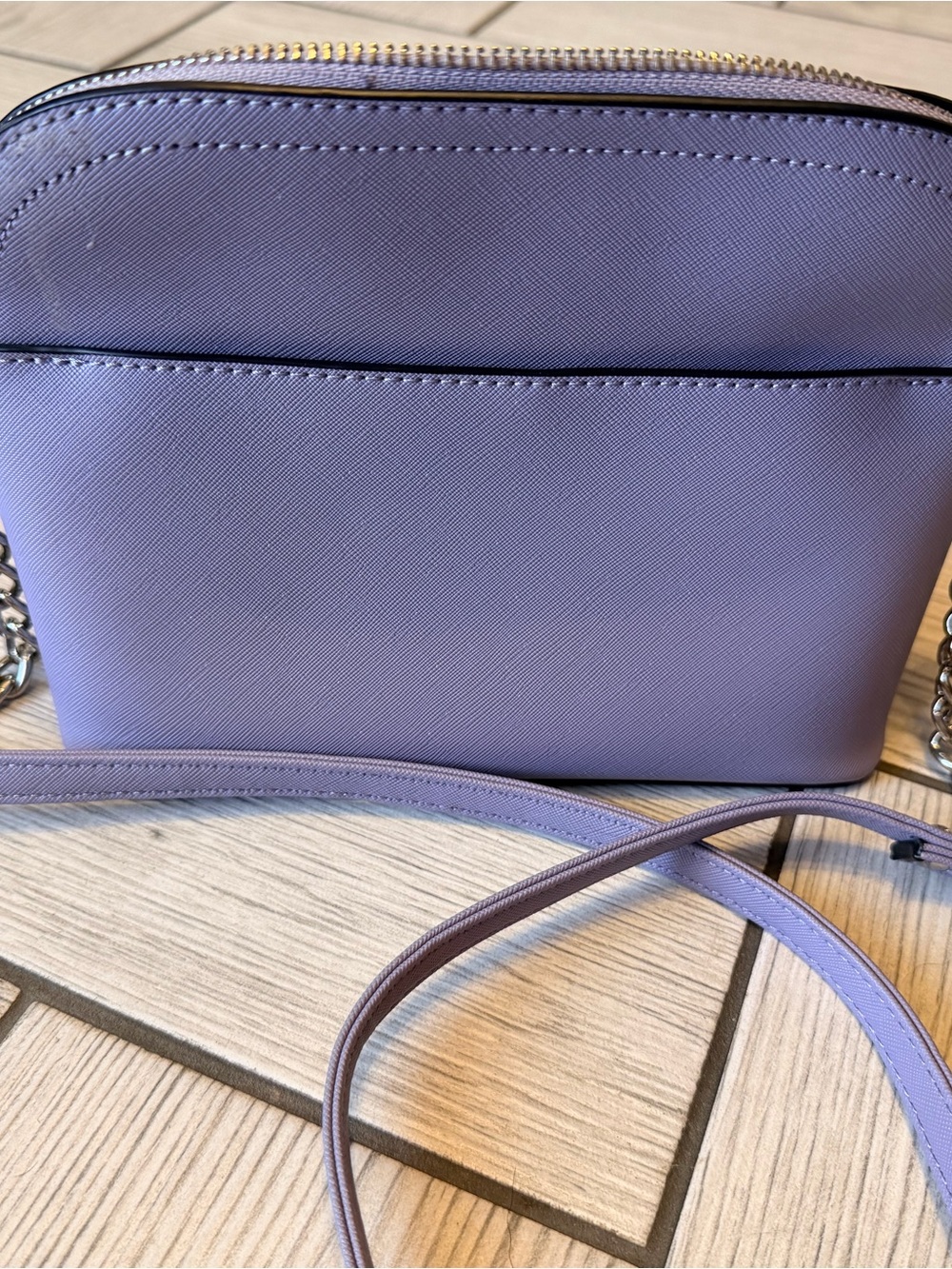 Steve Madden Lavender Crossbody Bag with Chain Detail